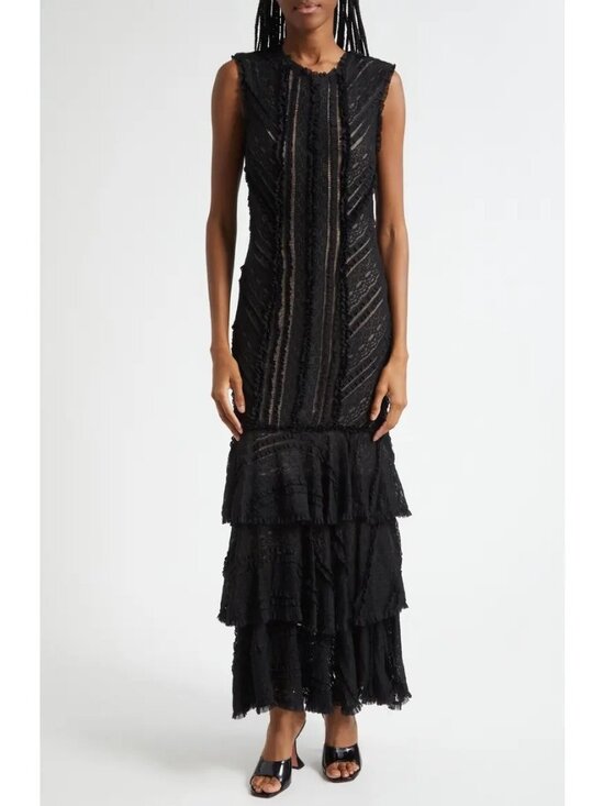 Cinq à Sept Dresses & Skirts - Cinq À Sept Maceio Lace Tiered Dress Formal Elegant Designer Black Tie Womens 12